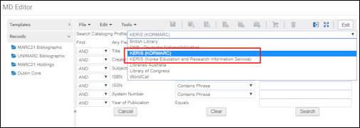 Search Resources in the MD Editor