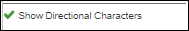 Show Directional Characters Selected