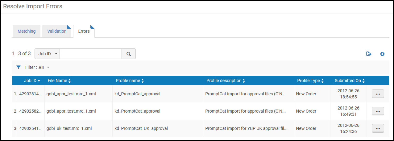 Resolve Import Errors Page