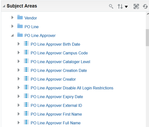 The PO Line Approver fields.