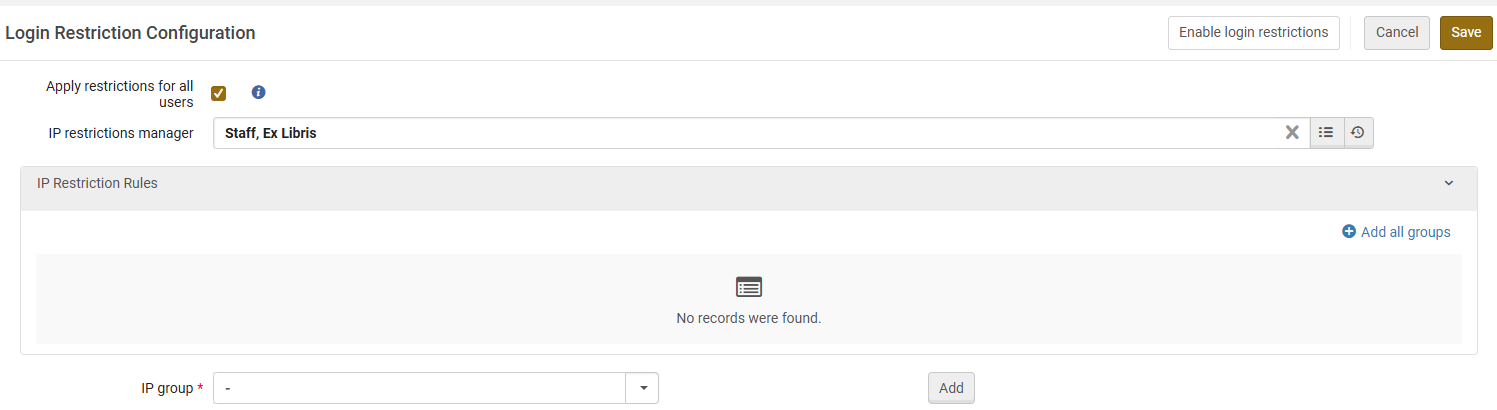 The "apply restrictions for all users" checkbox.