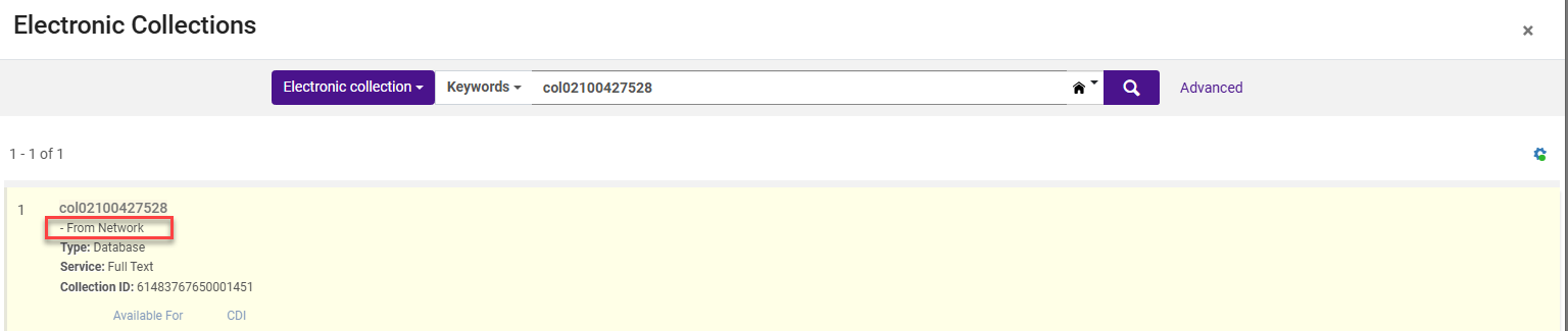 The collections in search for member.