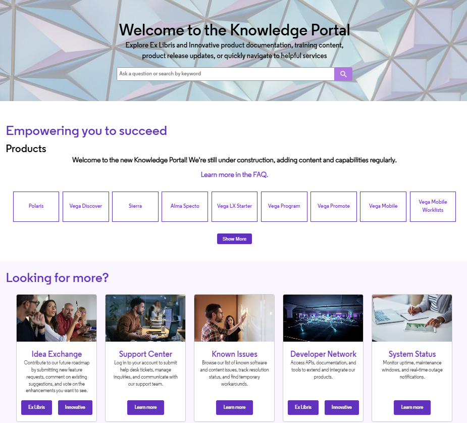 New Knowledge Center