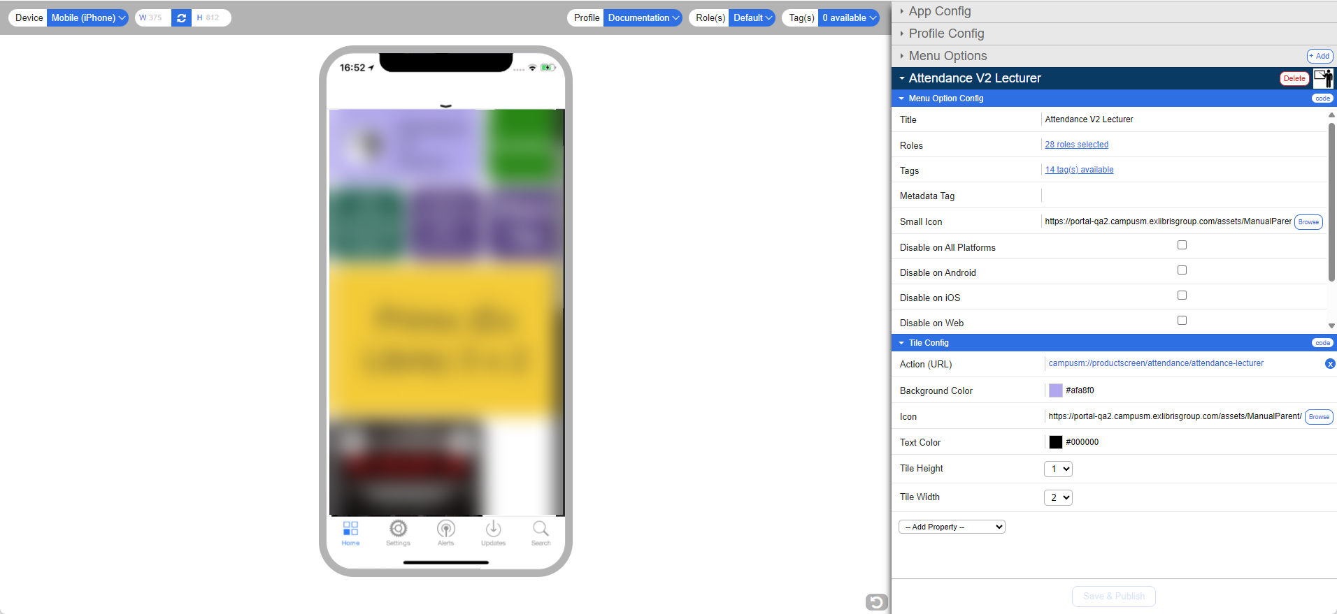 App Manager interface with newly aligned color-scheme