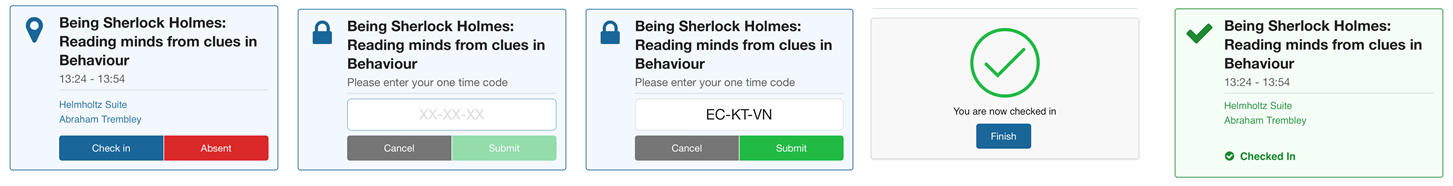 One time code Validation