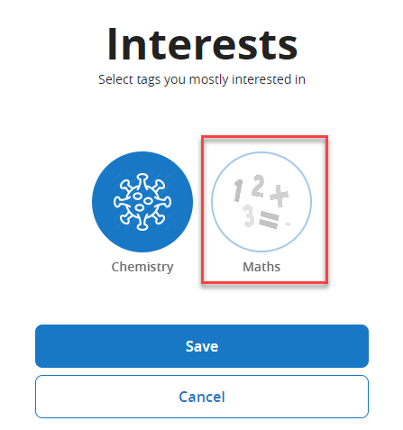 Deselect Tag.