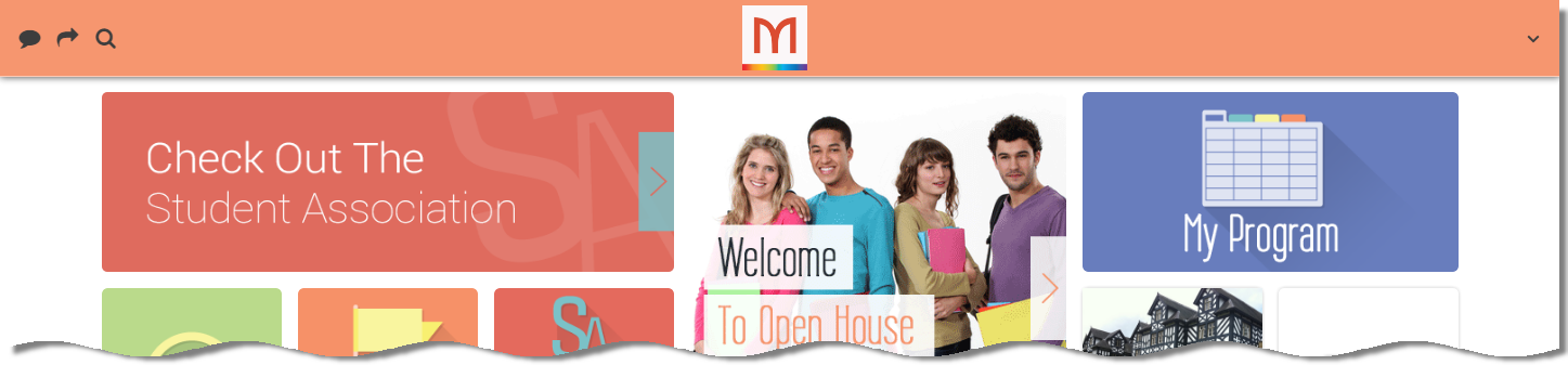 Example of a Header Background in the web app