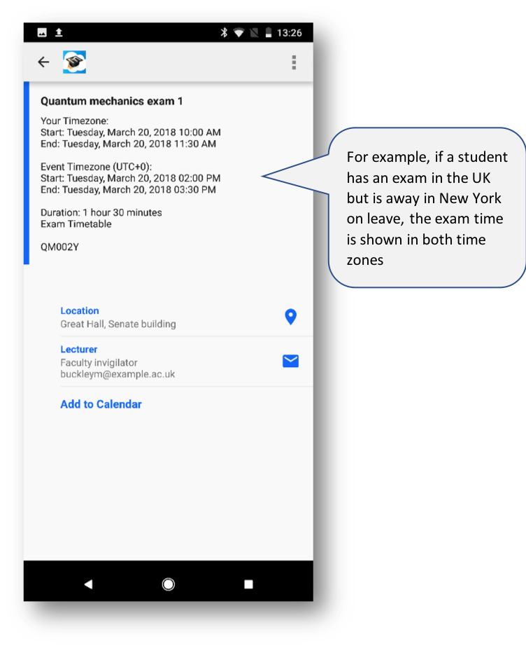 Blended Calendar Time Zones