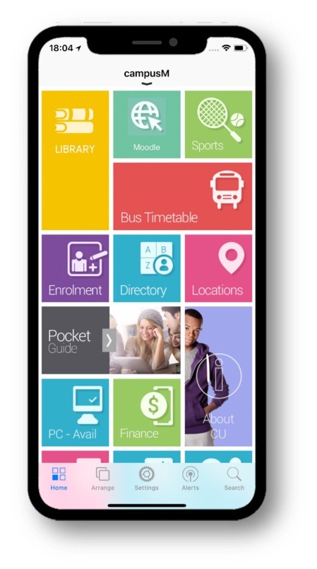 campusM on iPhone X
