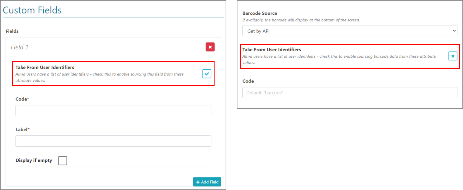 The ID card product integration configuration.
