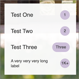The generic live tile outputting strings and numbers