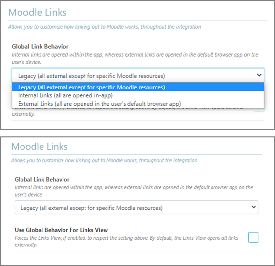 Moodle Links
