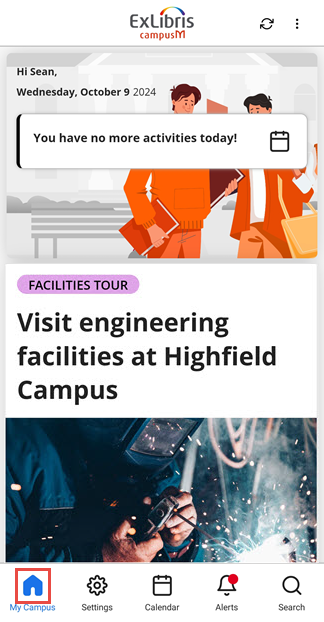 Homepage selected with the New Icon in the menu bar.