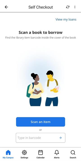 Self Checkout Landing Page