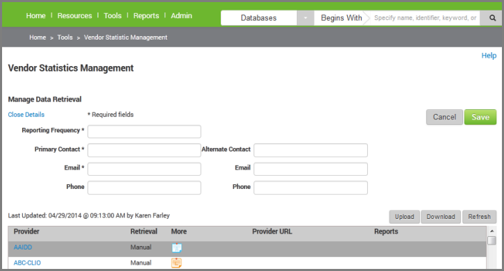 DRS form