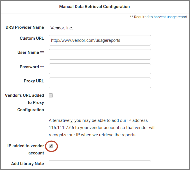 Added IP Address checkbox