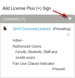 Add Licenses Dialog Box (Modal)