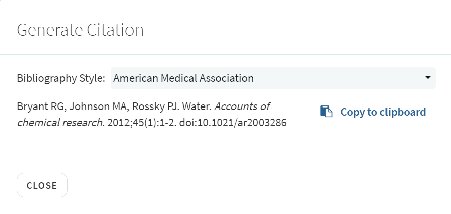Copy an item to your clipboard.