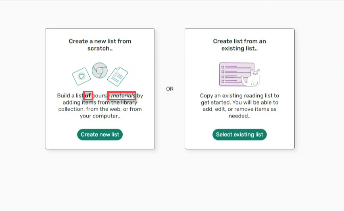 Customized quick start labels.