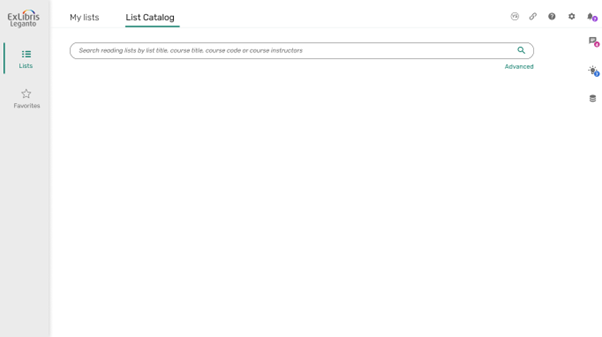 List catalog