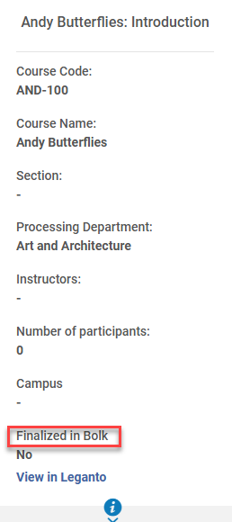 Finalized in Bolk.