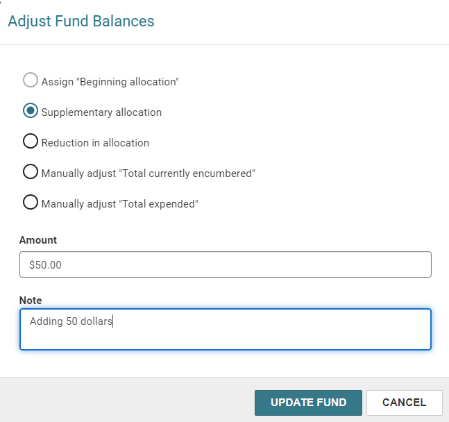 Click to expand Adjust Fund Balances dialog.