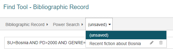 Click to expand Saved power search.