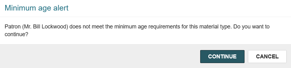click to expand Minimum Age Alert