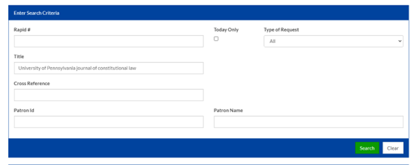 Status Check Form.