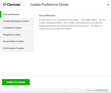 OneTrust Cookie Preference Center.