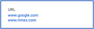URL field.