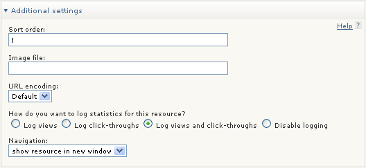 Additional Settings Additional Settings