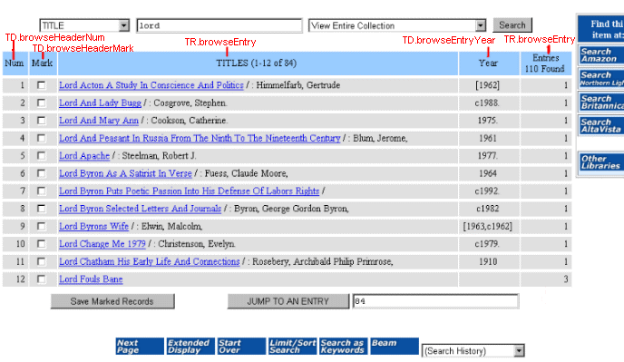 {example of browse table}