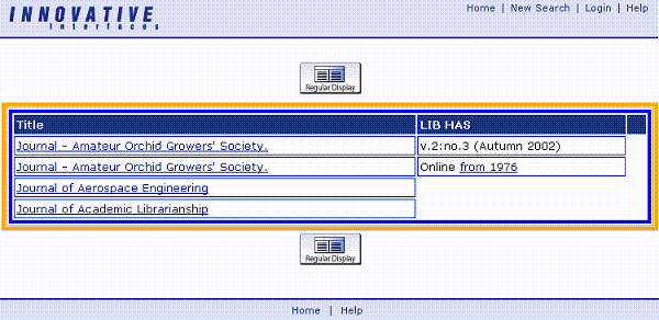 WebPAC Display of Additional Items