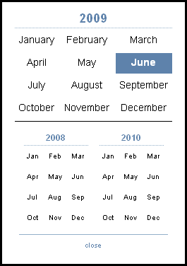 The three-year calendar