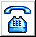 Telephone icon off hook