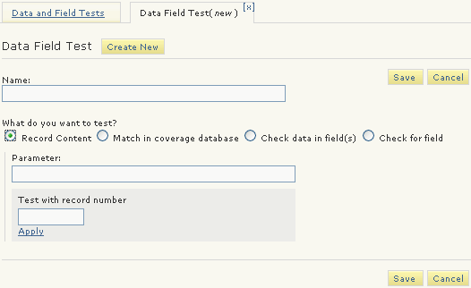Data Field Test (new) Data Field Test (new)