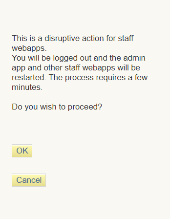 Click to expand Warning message when enabling SAML authentication for staff