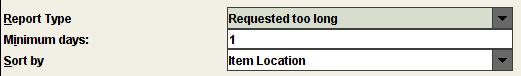 Requested Too Long Report parameters display