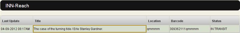 INN-Reach tab