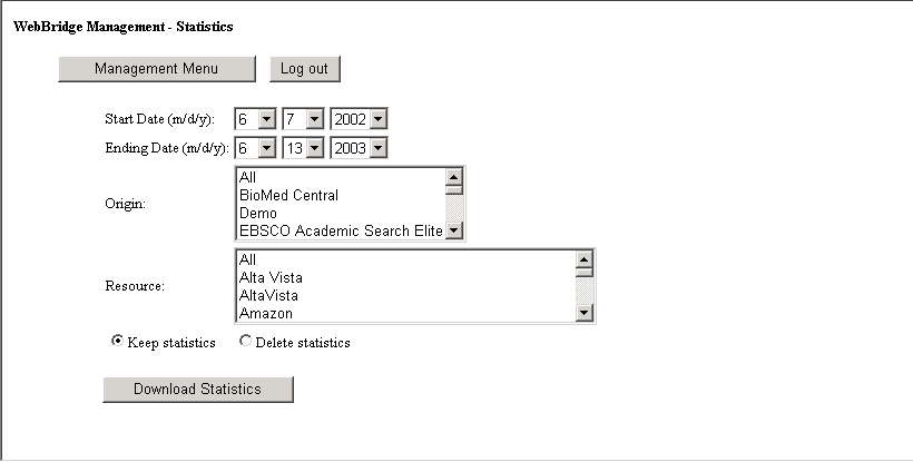 {Download Statistics}