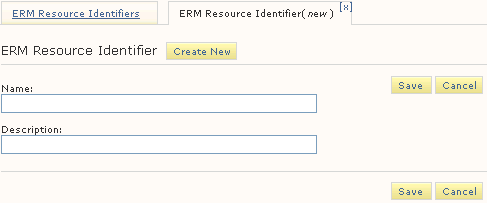 New ERM Resource Identifier New ERM Resource Identifier