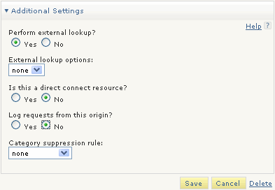 Additional Settings Additional Settings