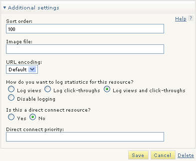 Additional Settings Additional Settings