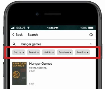 Current search results filtering