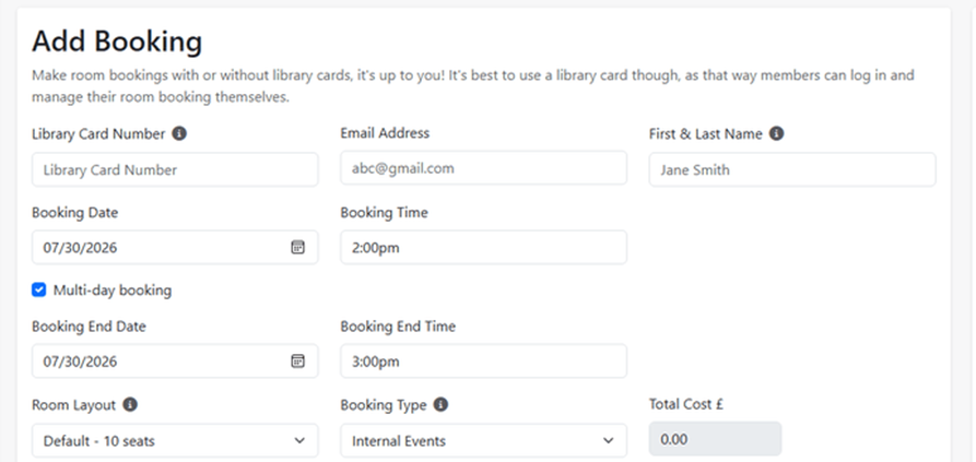 Add booking feature